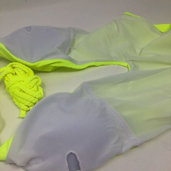 Neon Plunge One Piece Open Back Swimsuit‎ - Picture 13 of 13